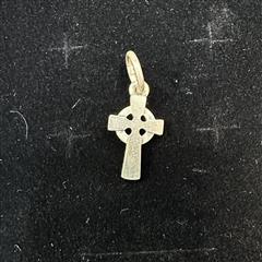 Retired James Avery Sterling Mini Celtic Cross Charm Uncut Loop